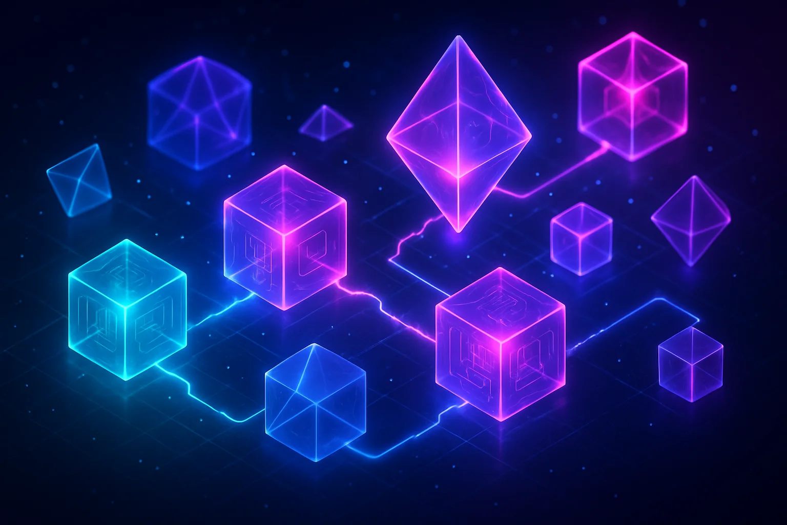 Neon holographic isometric AI modular blocks and workflows
